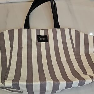 Victoria's Secret Black and White Tote Bag